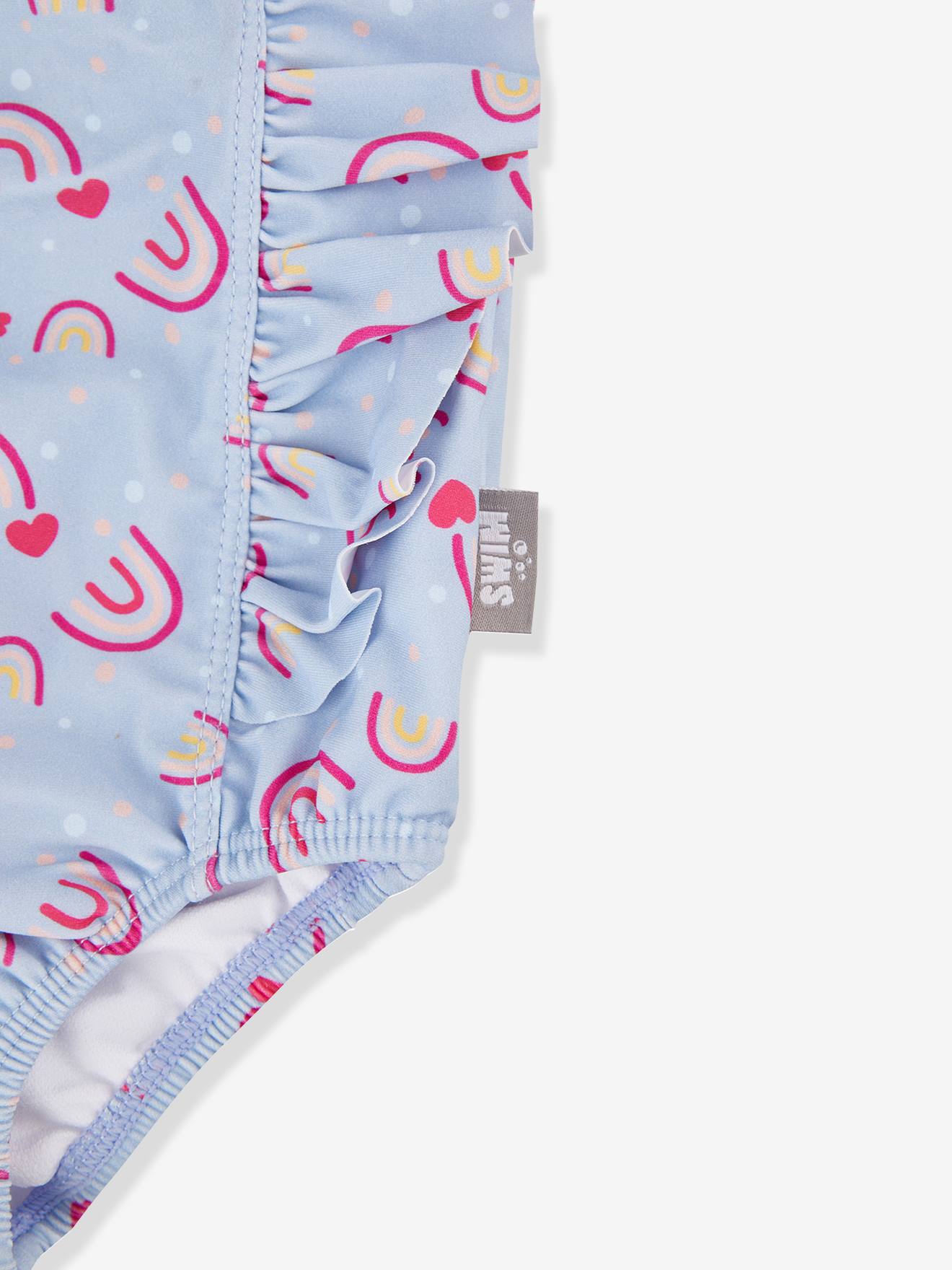 Thumbnail - Baby Badeanzug Regenbogen mit Volants