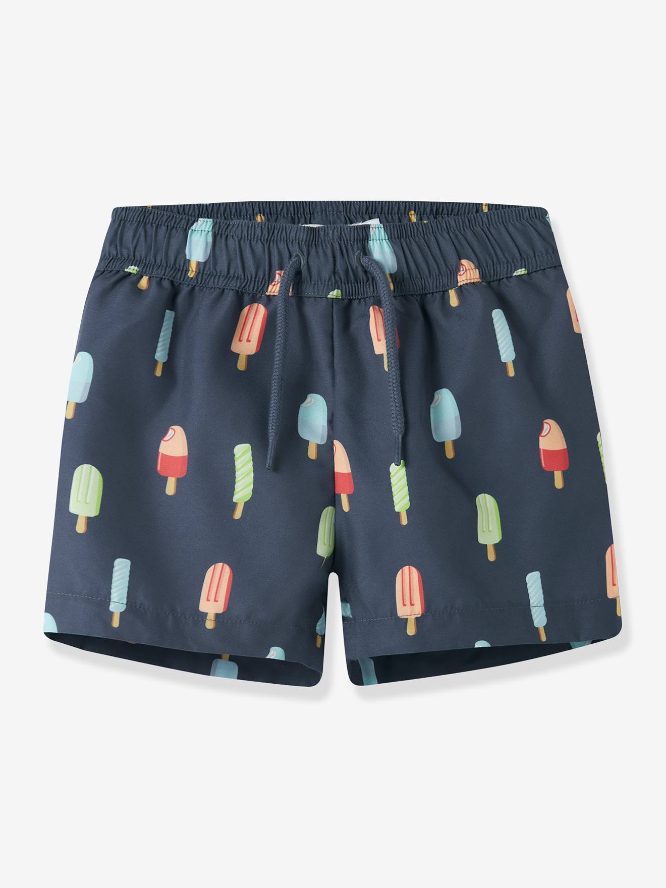 Badehose Jungen weit mit Eis-Print NAME IT schiefergrau Gr. 116