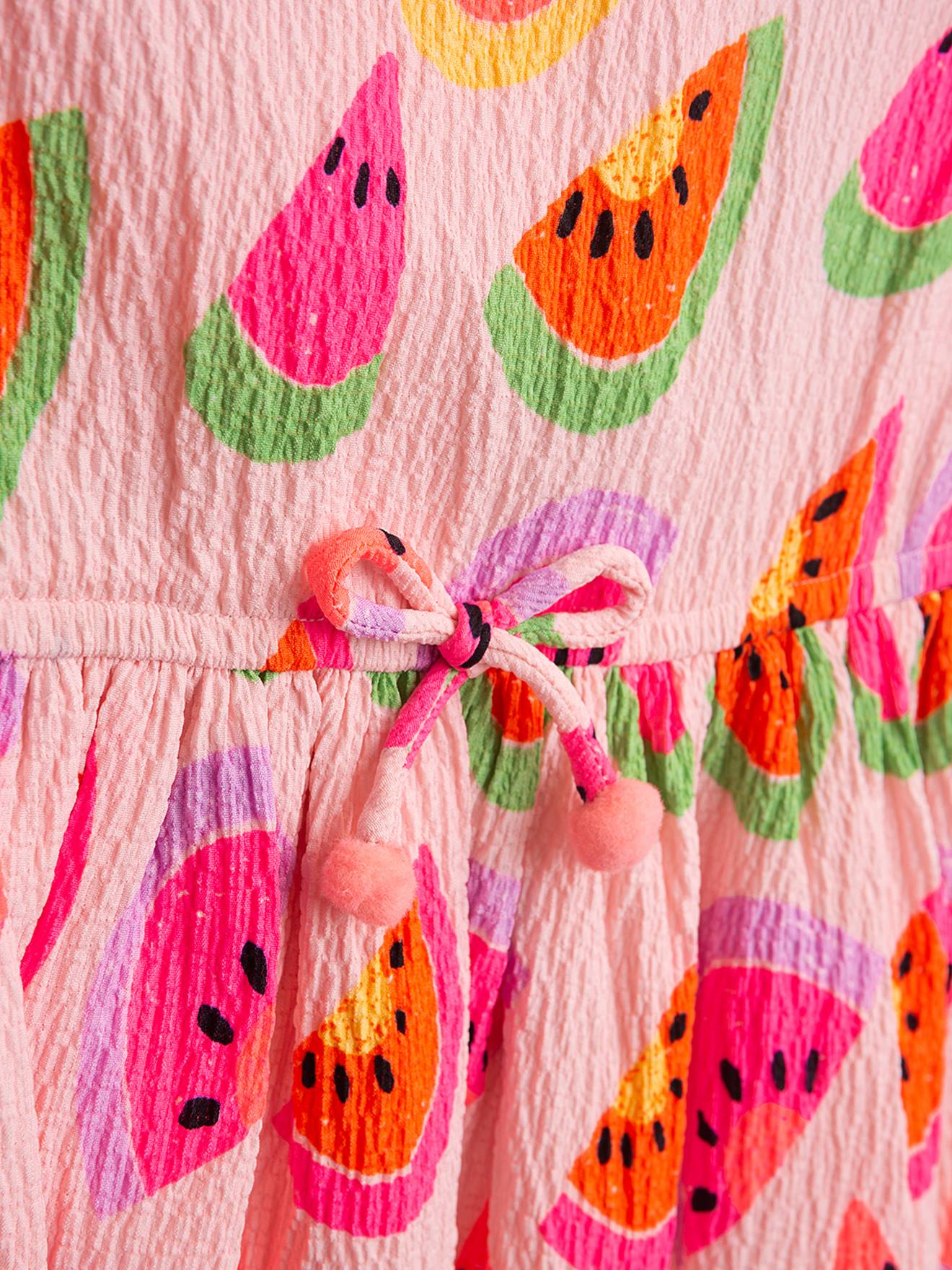 Thumbnail - Kleid mit Schleife und Wassermelonen-Print Mädchen DANAMADE bonbon