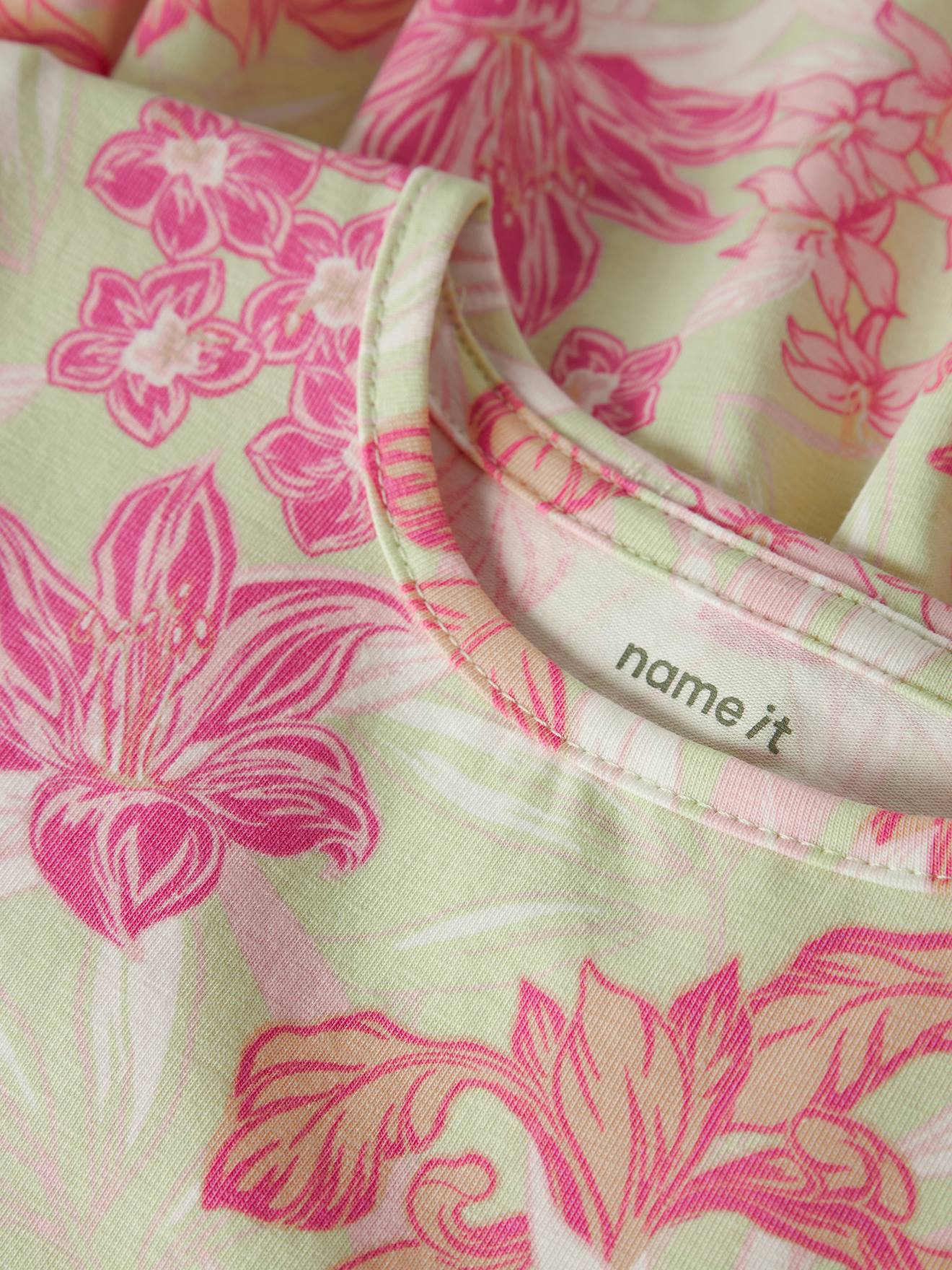 Thumbnail - Jerseykleid Mädchen Kurzarm mit Alloverprint NAME IT