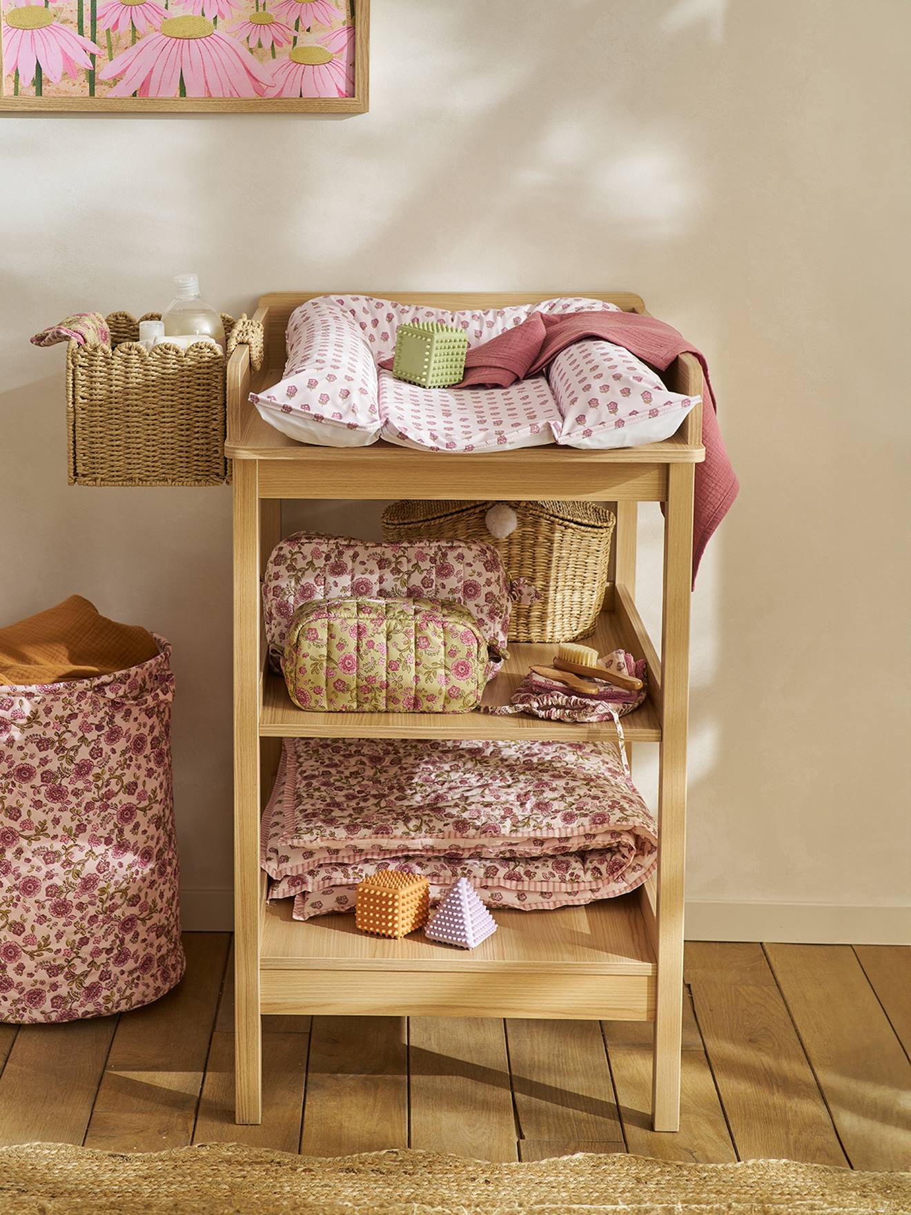 Baby Wickeltisch mit 2 Ablagen MADISON