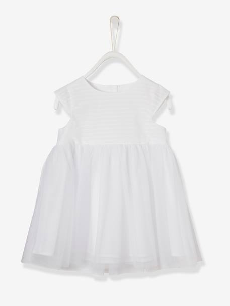 Festliches Baby Tüll-Kleid - weiß - 3
