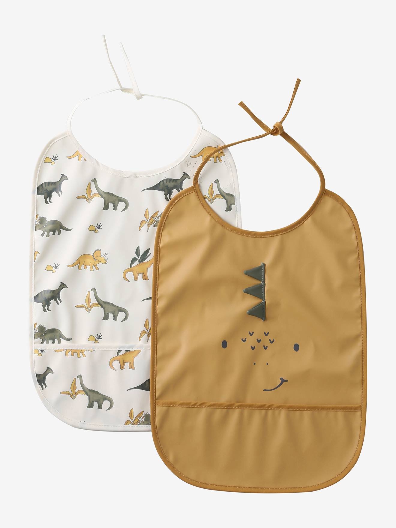 2er-Pack Baby Lätzchen mit Auffangtasche