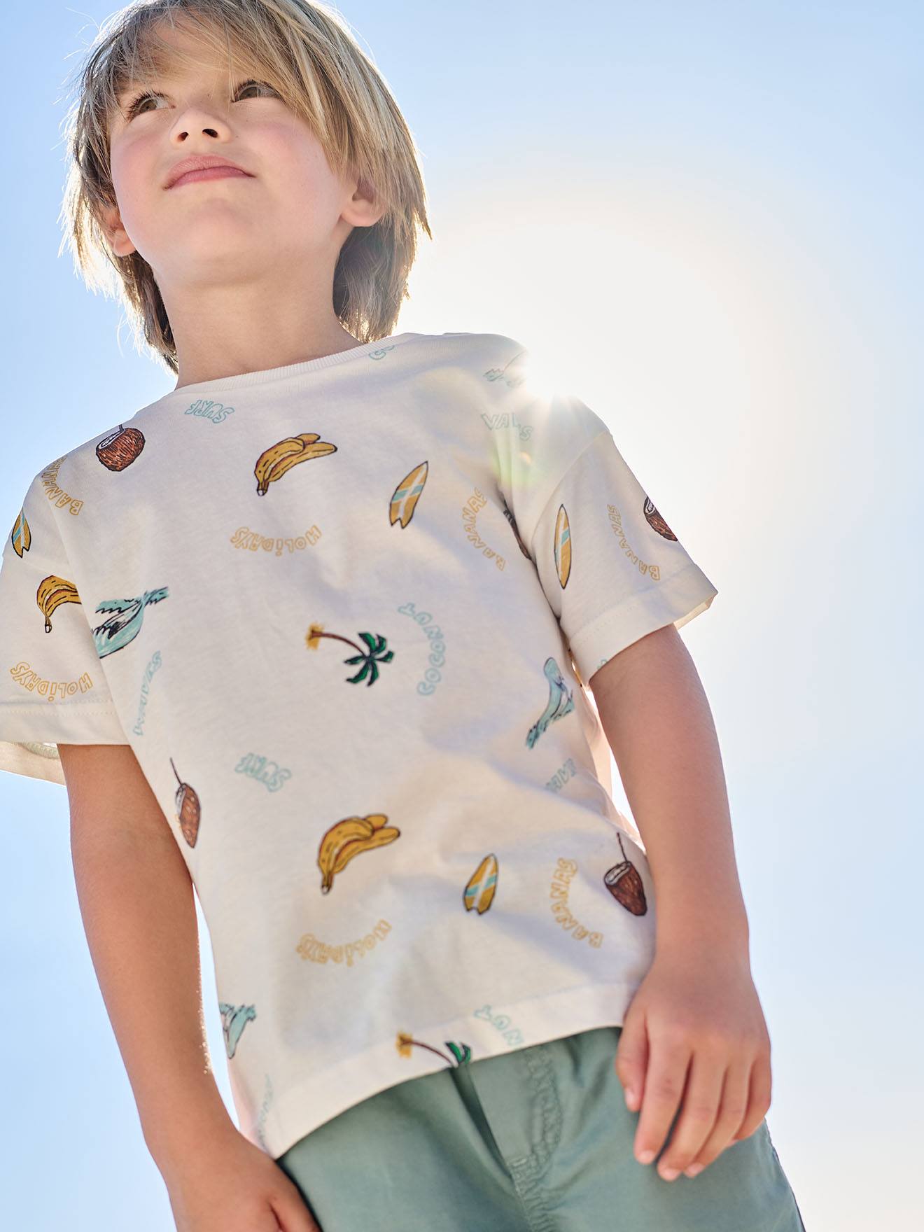 T-Shirt Jungen mit Recycling-Baumwolle