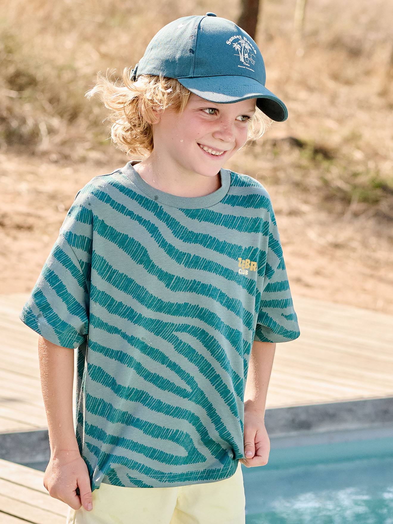 Jungen T-Shirt mit Zebramuster