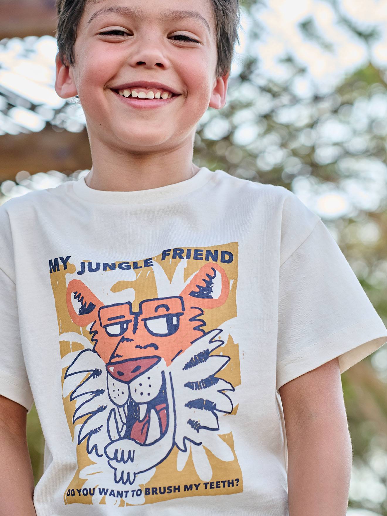 T-Shirt mit Tierprint Jungen