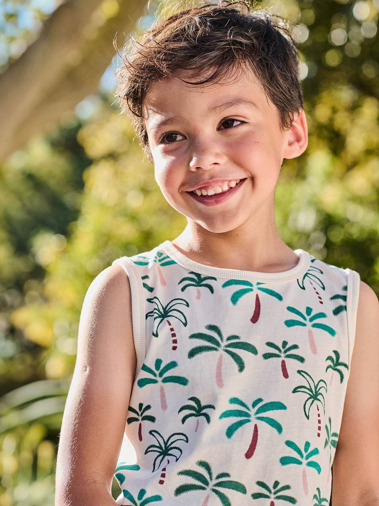 Trägershirt mit Recycling-Baumwolle Jungen