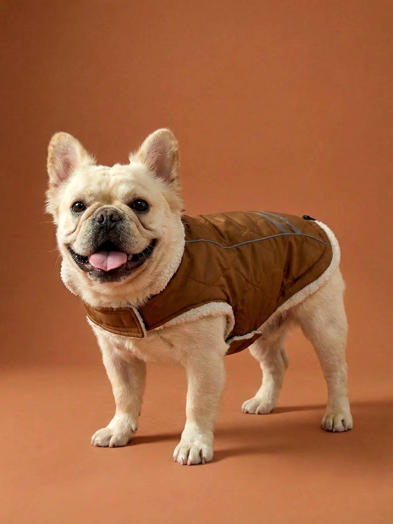 Wasserdichter Hundemantel mit Teddyfleece-Futter
