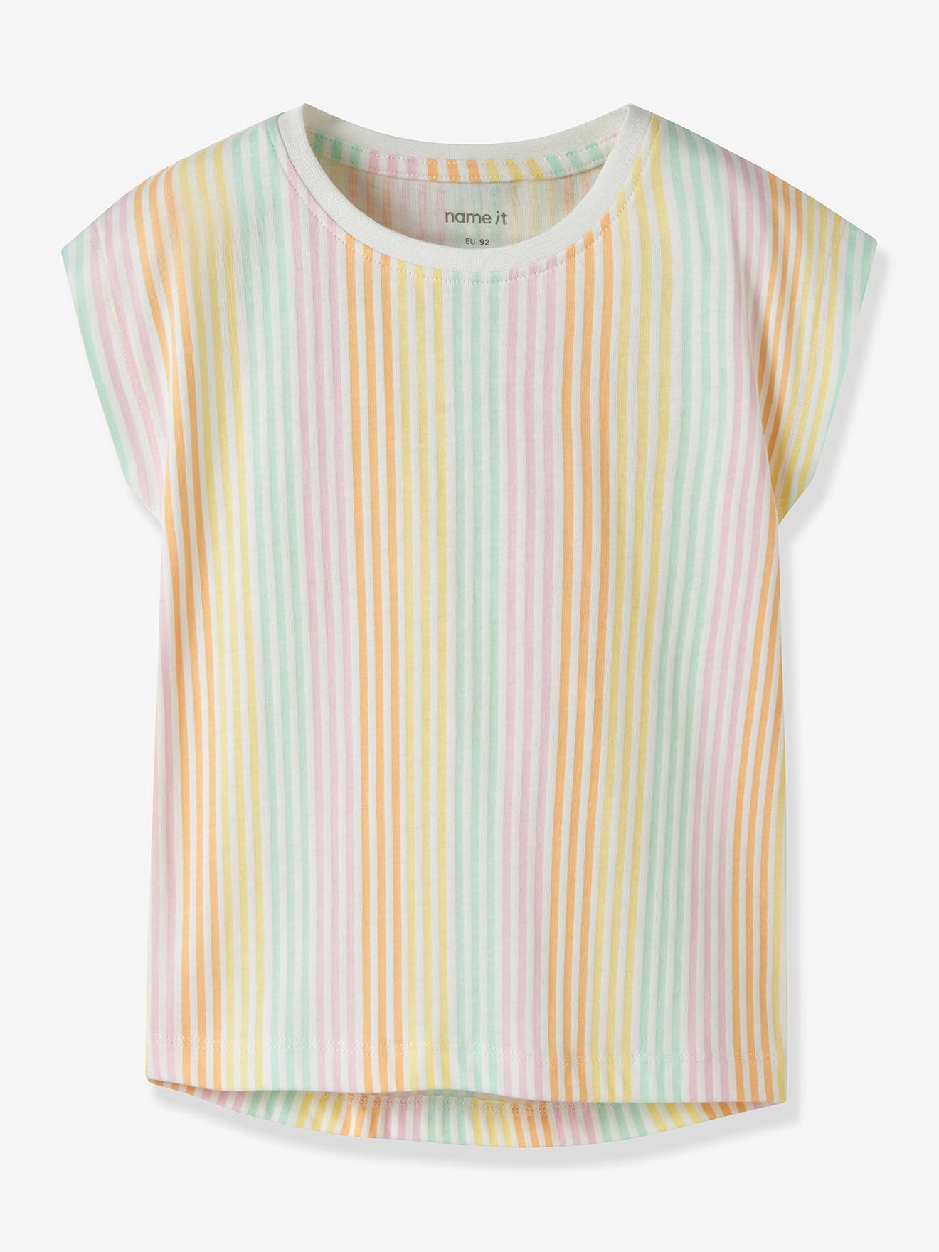 T-Shirt mit Sommerprints Mädchen NAME IT weiß Gr. 92/98