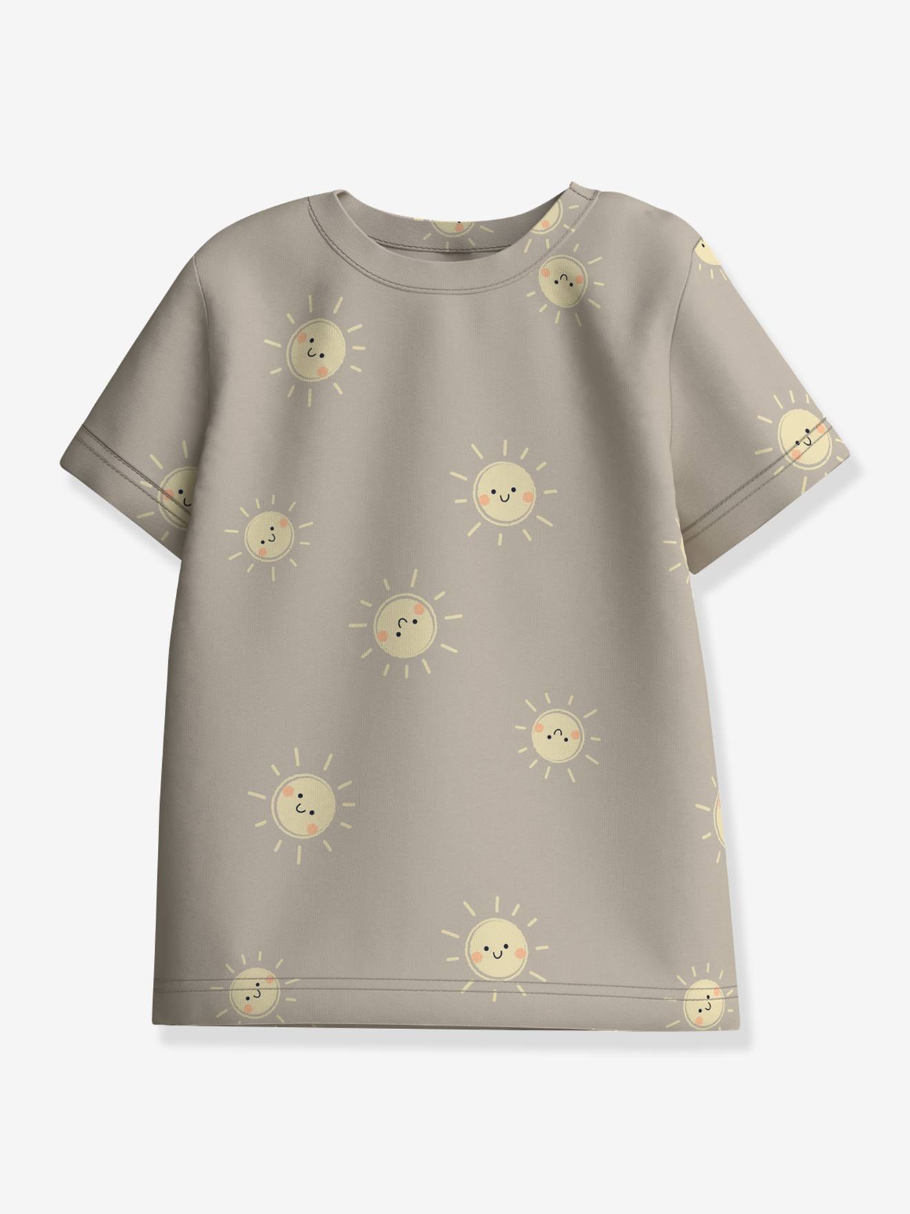 Baby T-Shirt Boxy-Fit mit Alloverprint Jungen NAME IT beige Gr. 86