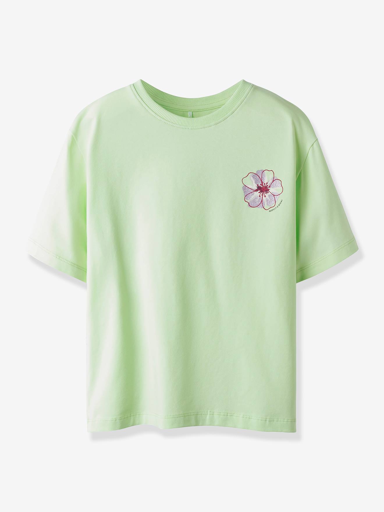 T-Shirt Boxy-Fit aus Baumwolle Mädchen NAME IT pistaziengrün Gr. 134/140