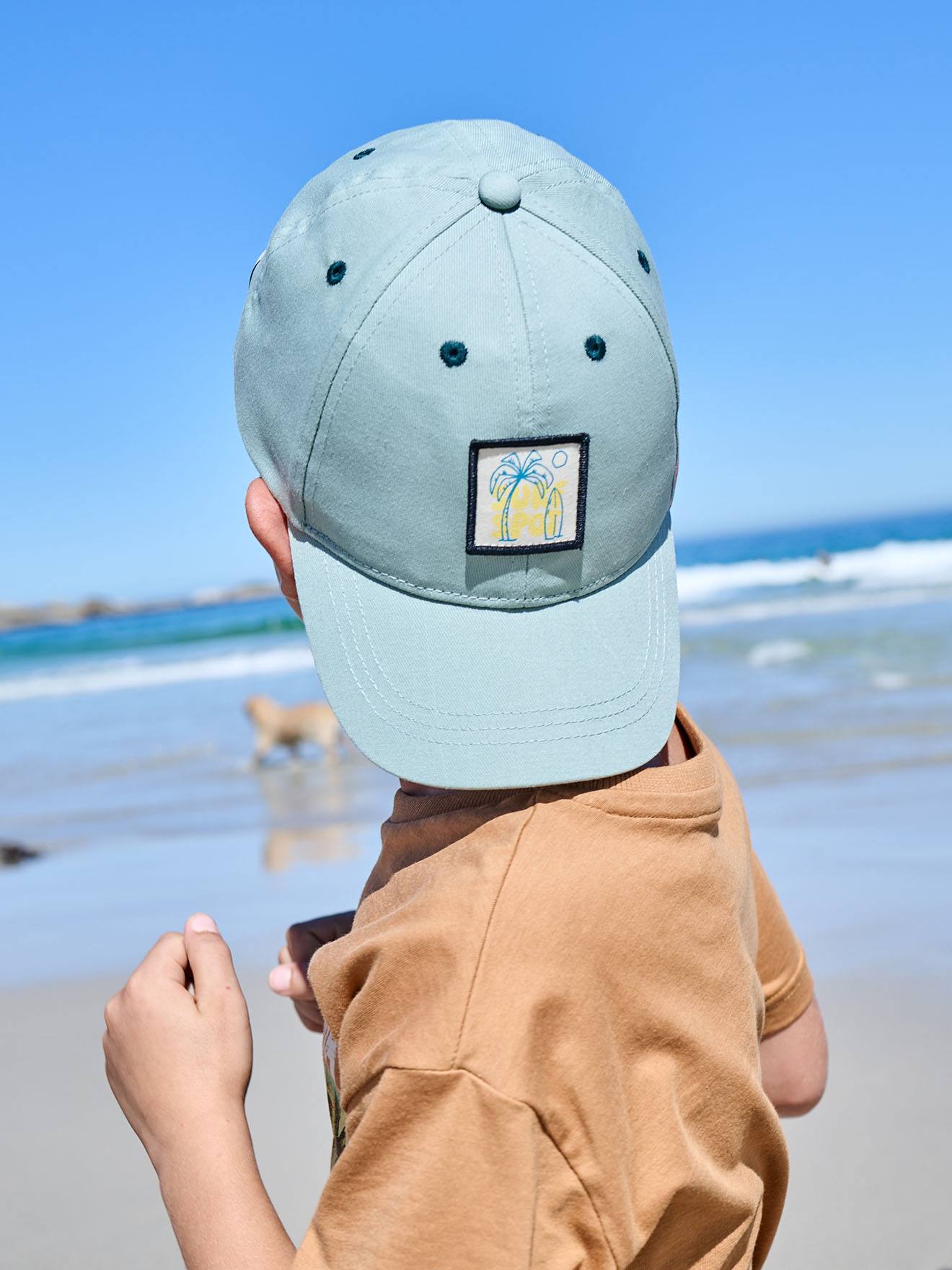 Vertbaudet Cap Mit Patch Jungen Baumwolle Mintgrün 104/116