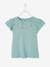Mädchen T-Shirt mit Volantärmeln und Lochstickerei Oeko-Tex - dunkelrosa+fuchsia+hellgrün+koralle+marine+weiß - 8