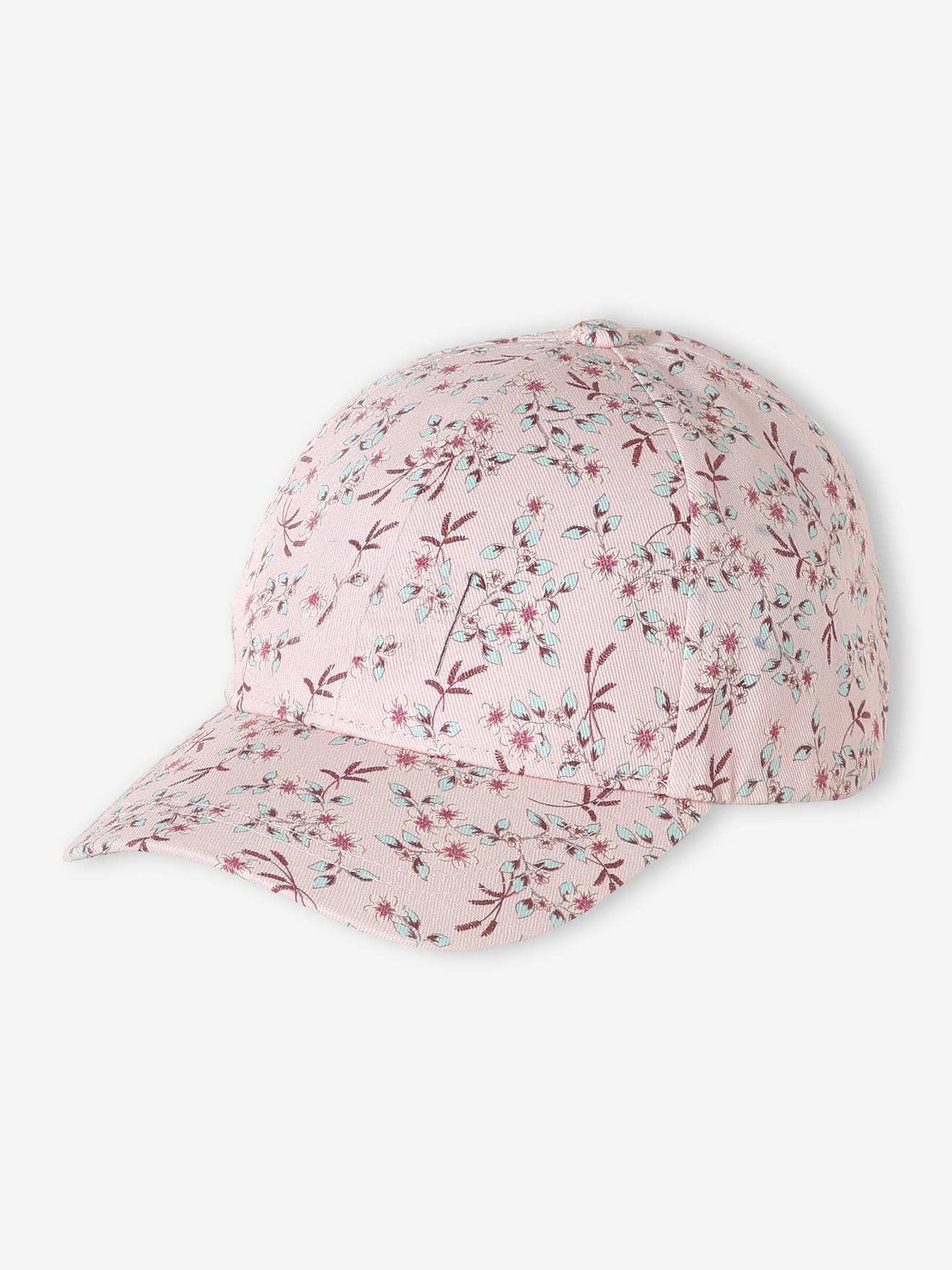 Baumwollcap mit Blumenprint Mädchen Hello Summer hell