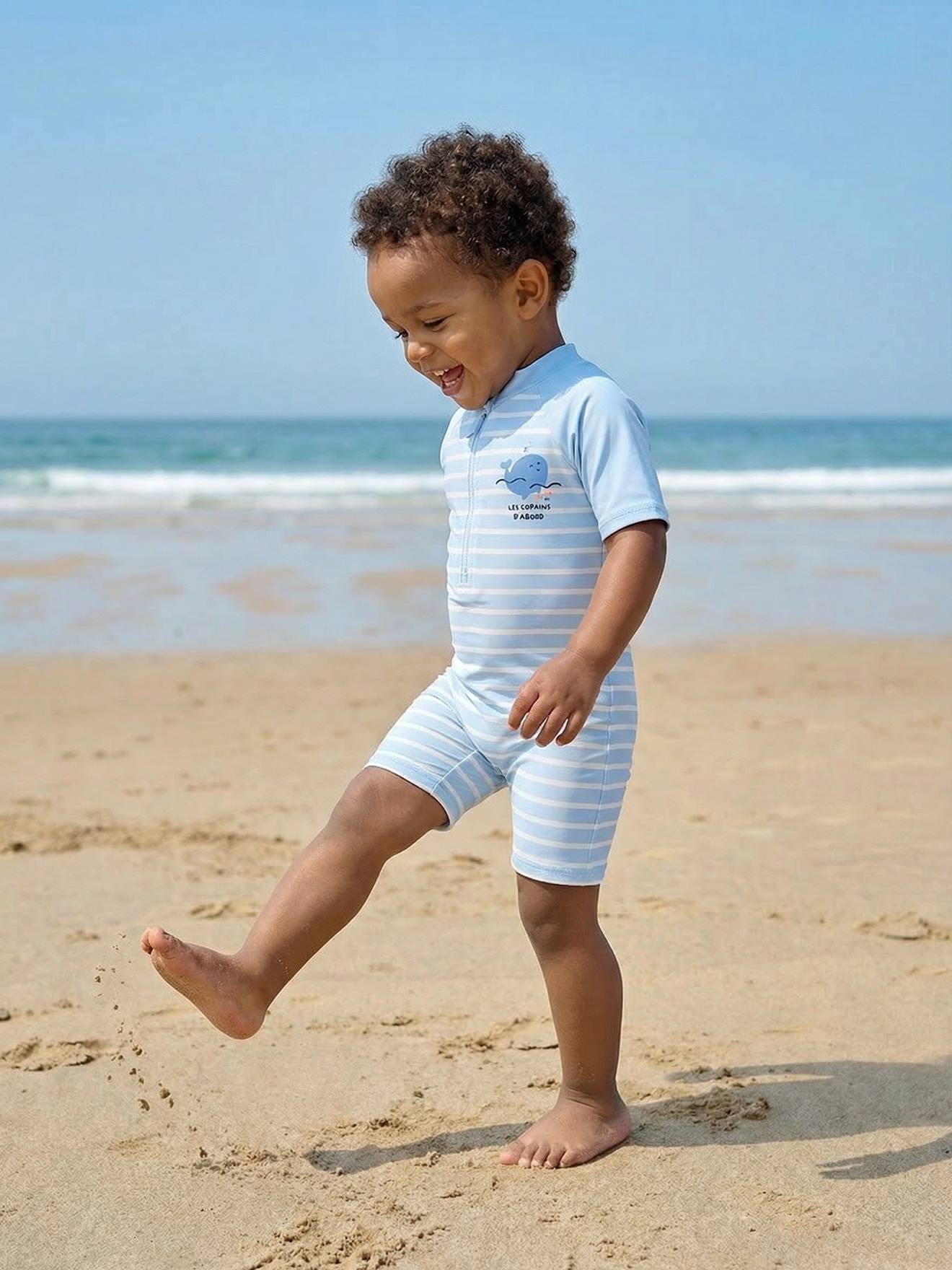 Baby UV-Badeanzug mit integrierter Schwimmwindel