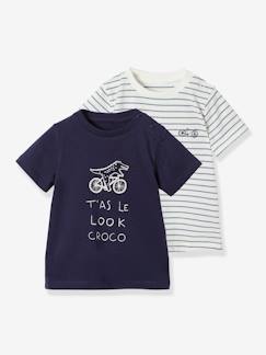 Babymode-Shirts & Rollkragenpullover-Shirts-2er-Pack Jungen Baby T-Shirts, Tier-Print Oeko Tex®