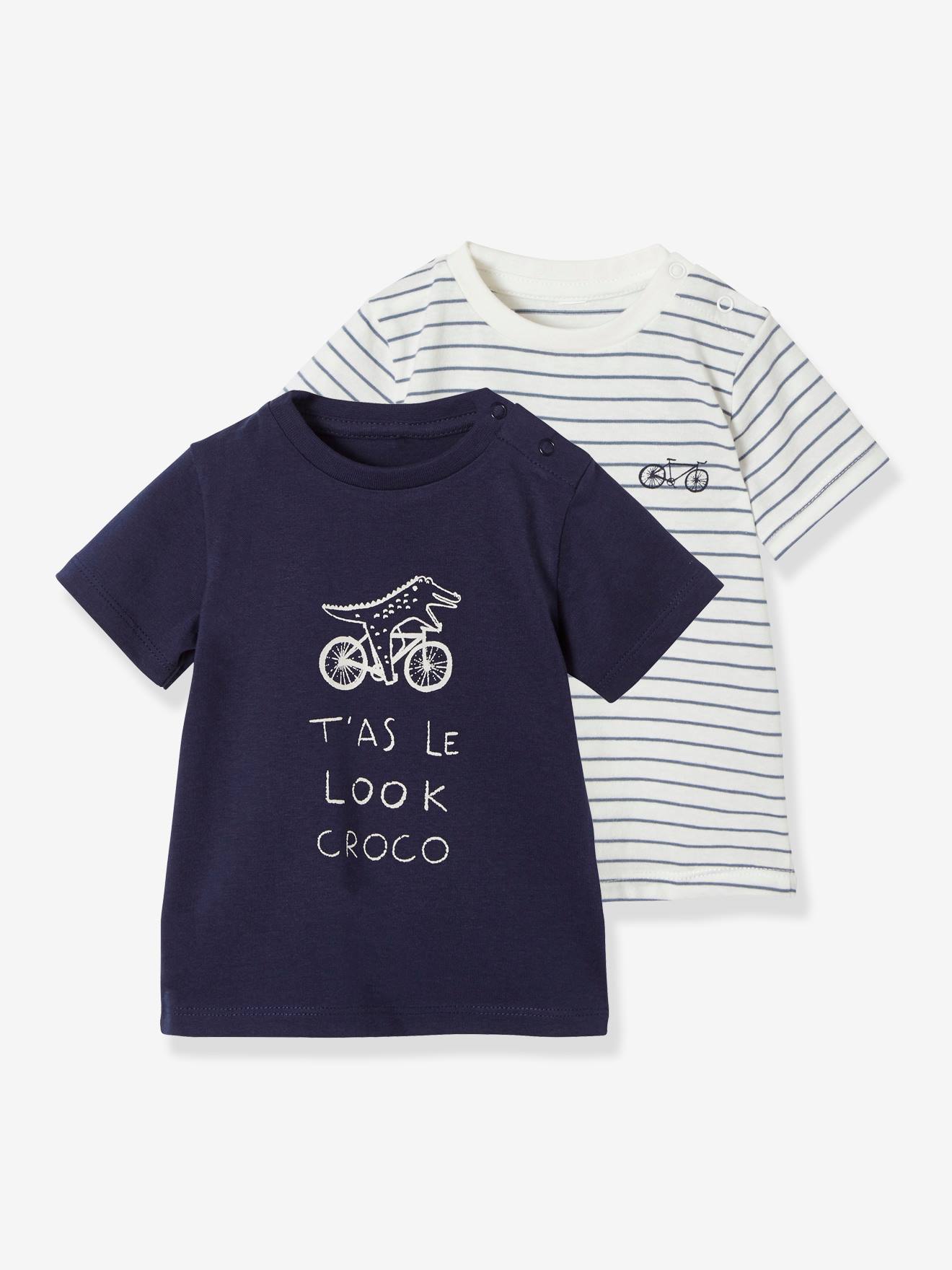 Aufschrift Vertbaudet Shirt f/ür Baby Jungen