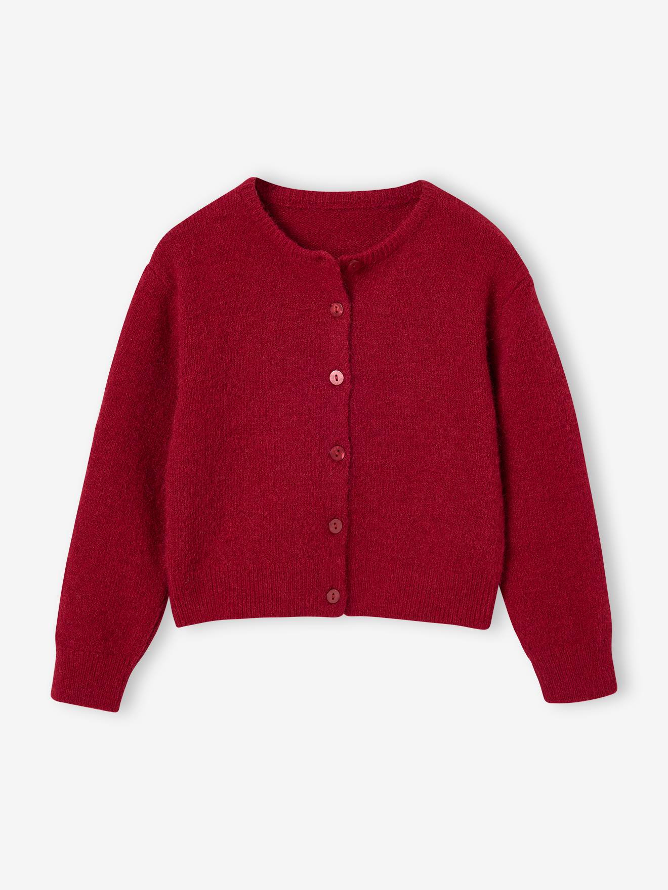 Flauschige Strickjacke Mädchen