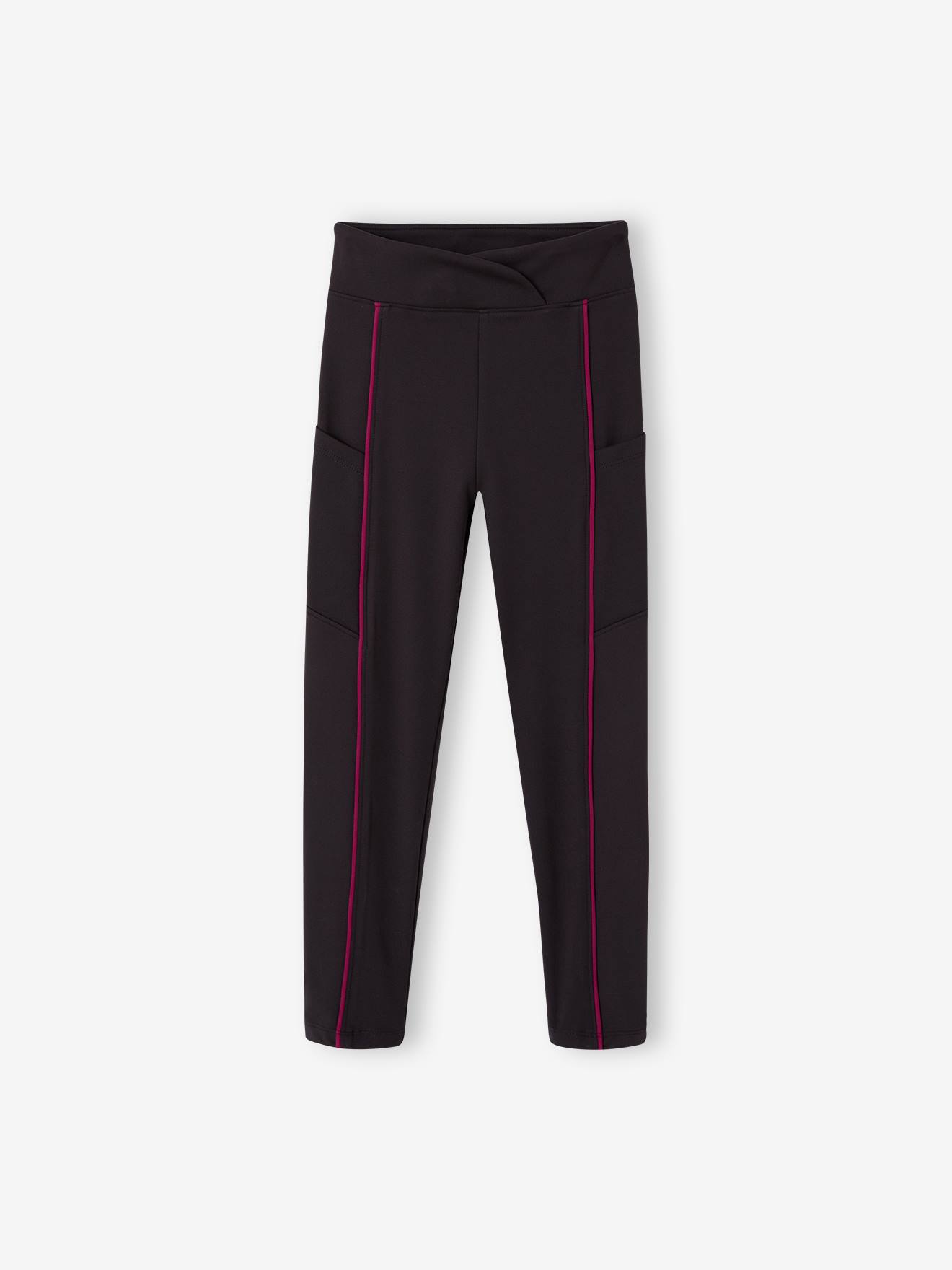 Sportleggings SLIM mit Kontrast-Streifen Mädchen