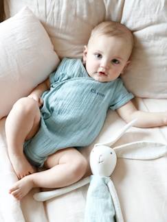 Babymode-Shirts & Rollkragenpullover-Baby Body mit seitlicher Schnürung, personalisierbar
