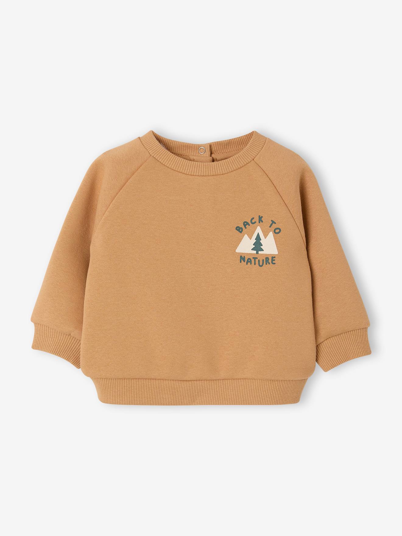 Sweatshirt Baby mit Printmotiv BASIC ocker