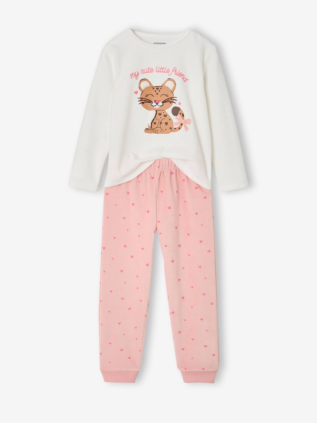 Schlafanzug Mädchen Samt mit er Hose