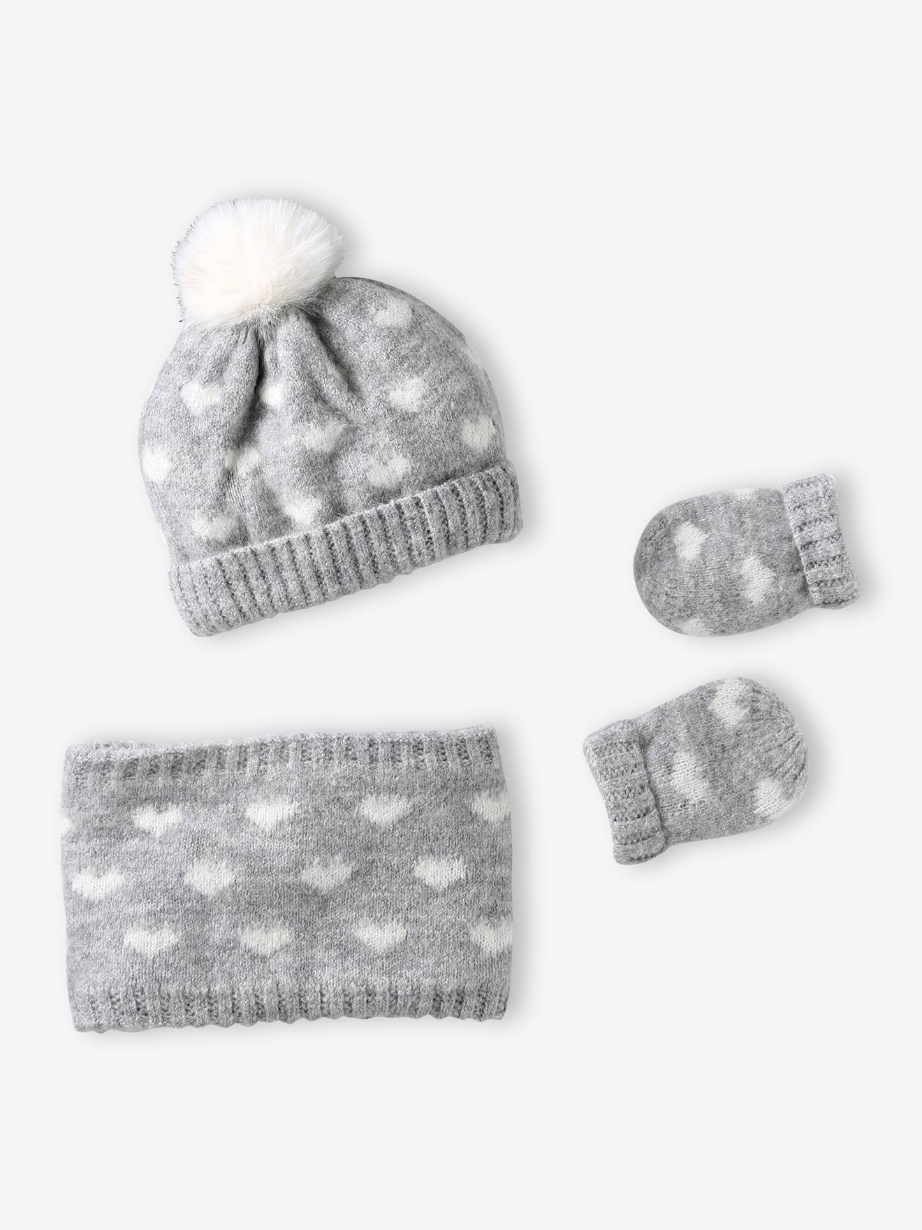 Set Baby Mädchen mit Herzen