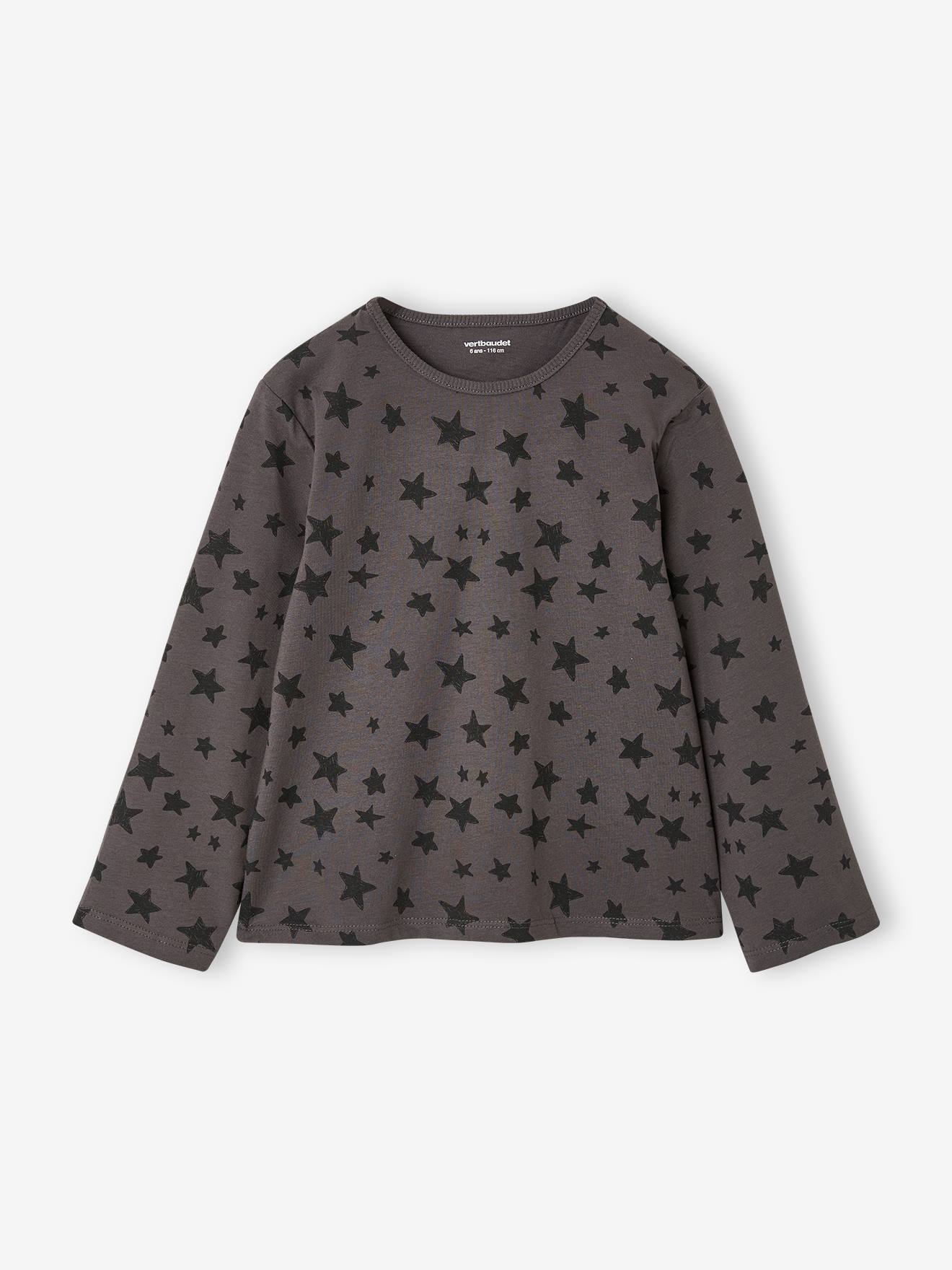 Bedrucktes Mädchen Langarmshirt