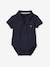 2er-Pack Baby Bodys für Neugeborene, Polokragen Oeko-Tex® - pack nachtblau+pack weiß - 2