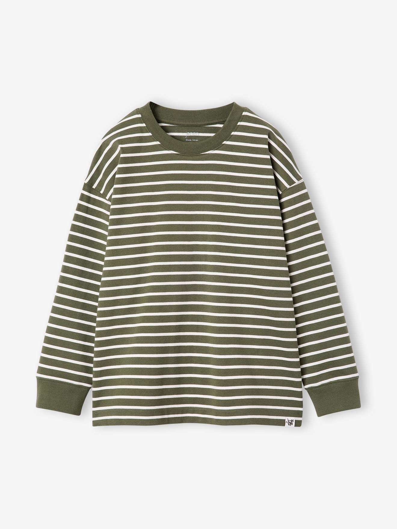 Jungen Langarm-Streifenshirt JONEN mit Recycling-Baumwolle