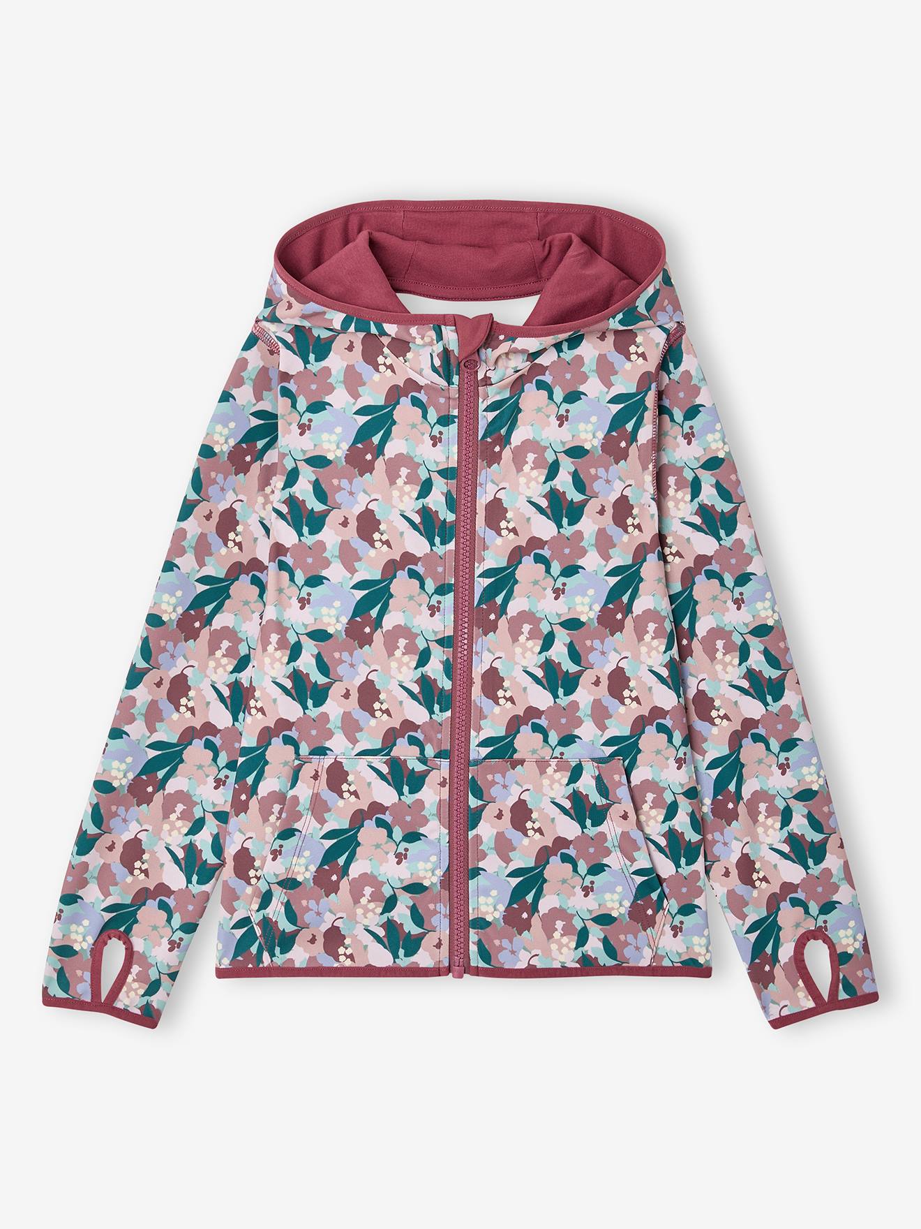 Bedruckte Sportjacke mit Kapuze Mädchen