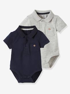 Babymode-Bodys-2er-Pack Baby Bodys für Neugeborene, Polokragen