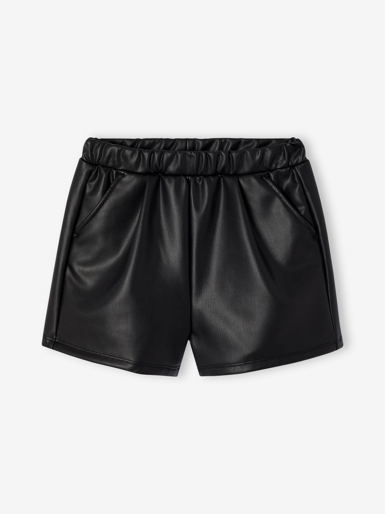 Shorts in Lederoptik Mädchen