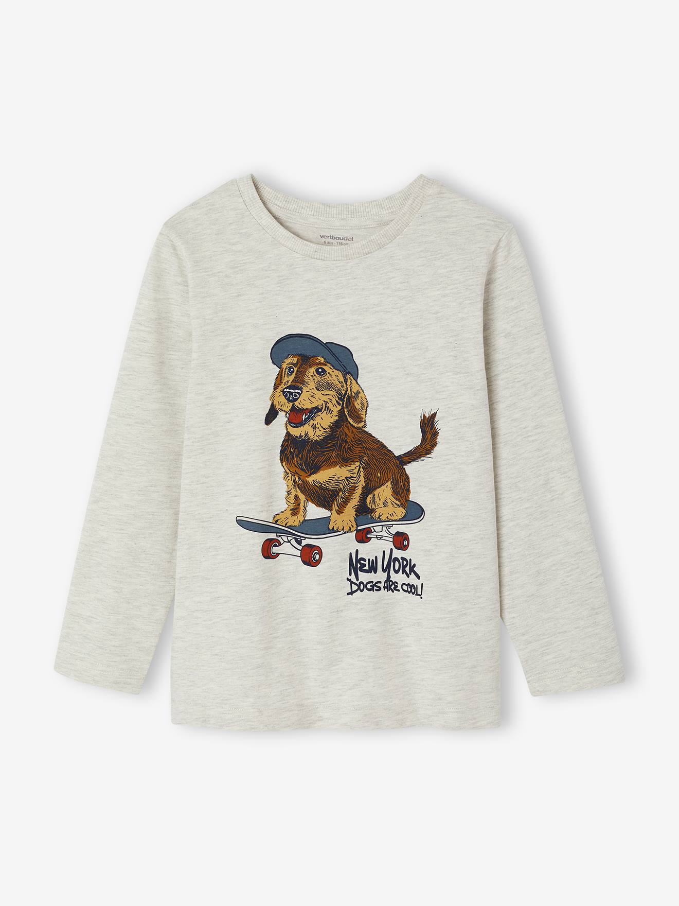 Shirt mit Tier-Print in Kreideoptik Jungen