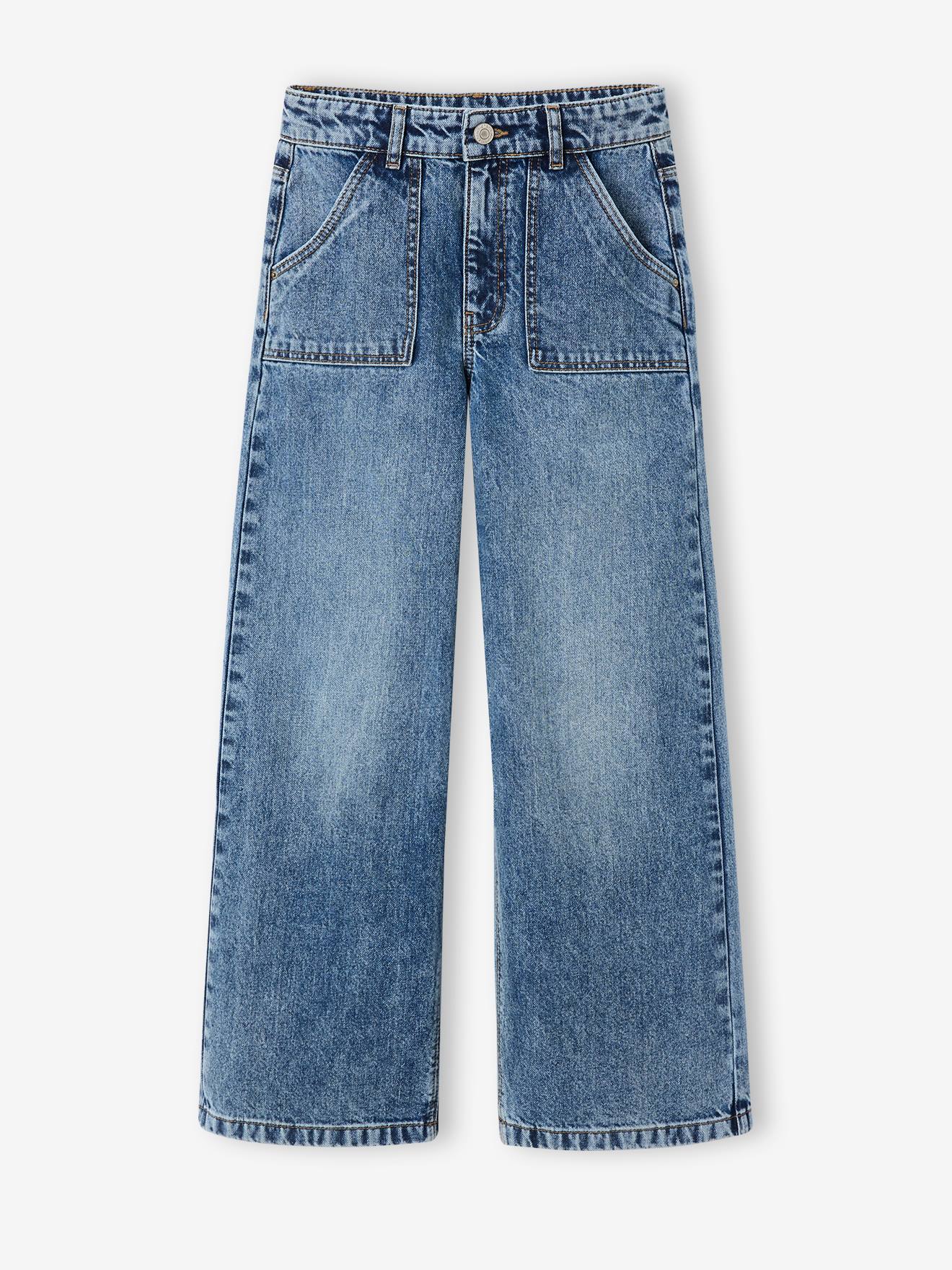 Weite Jeans mit großen Taschen Mädchen JONEN