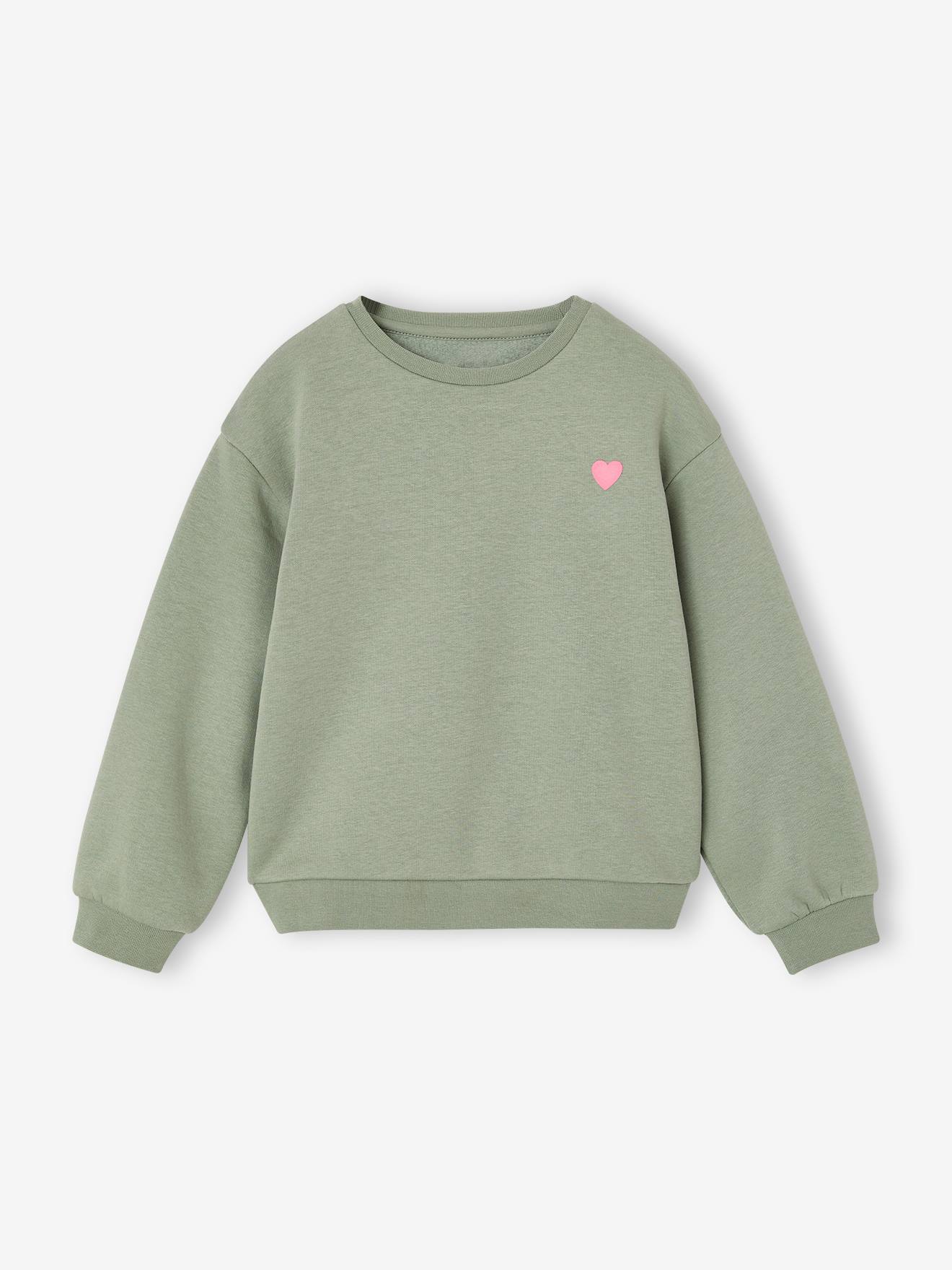 Mädchen Sweatshirt mit Print BASIC salbei
