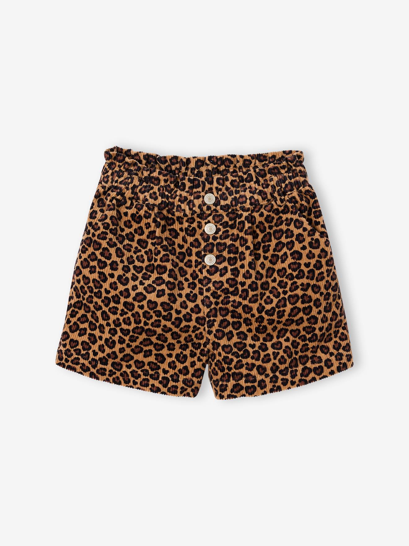 Mädchen Paperbag-Shorts aus Cord leo