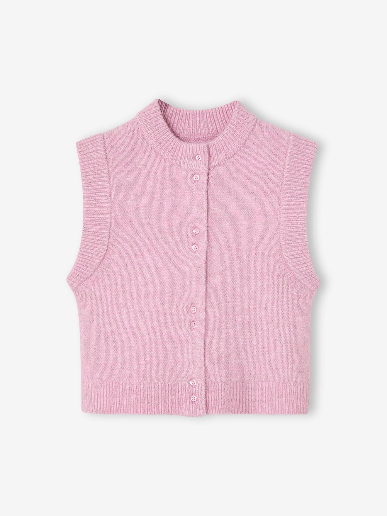 Strickweste Mädchen lila