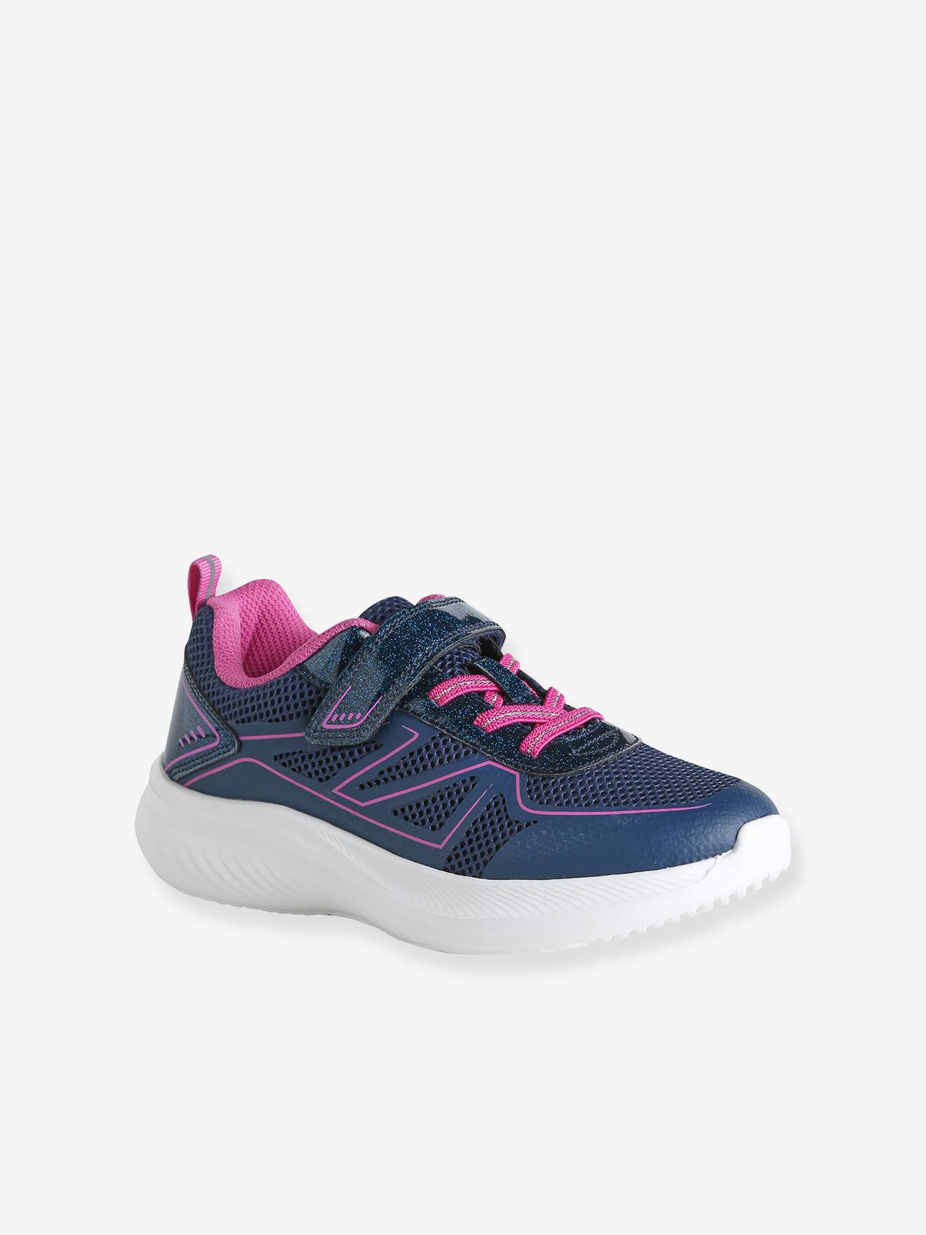 Sneakers mit Glitzer-Klettverschluss Mädchen