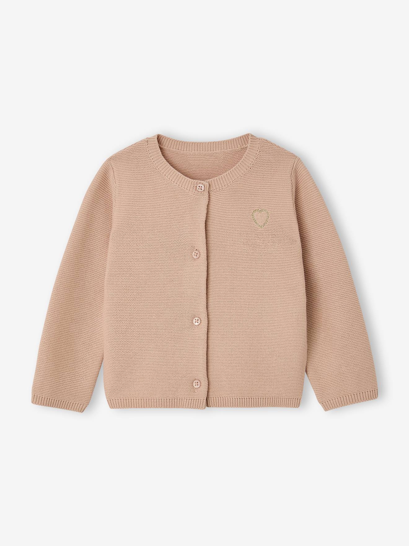 Baby Strickjacke Herz BASIC