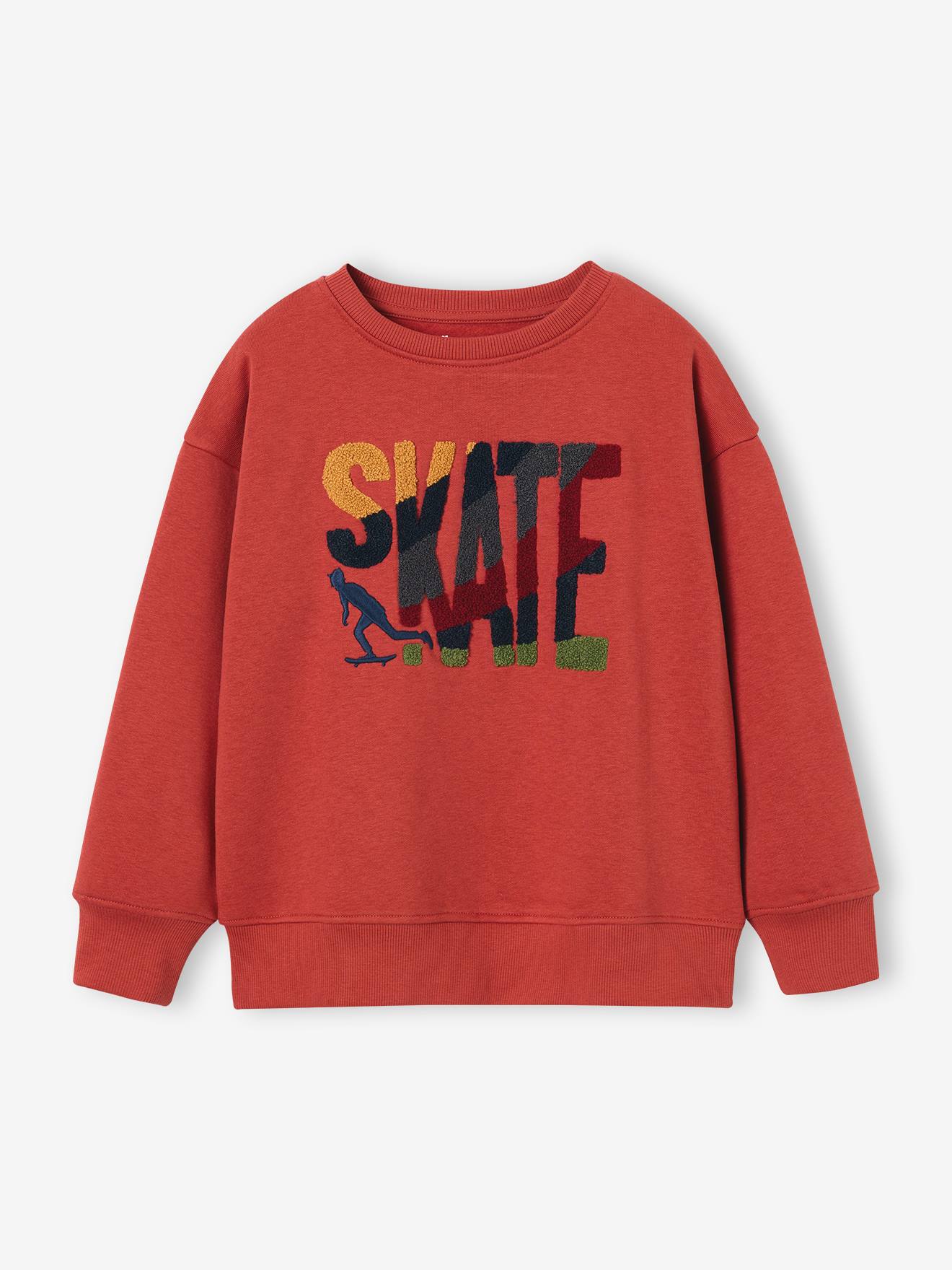 Sweatshirt mit Bouclé-Motiv Jungen farbe
