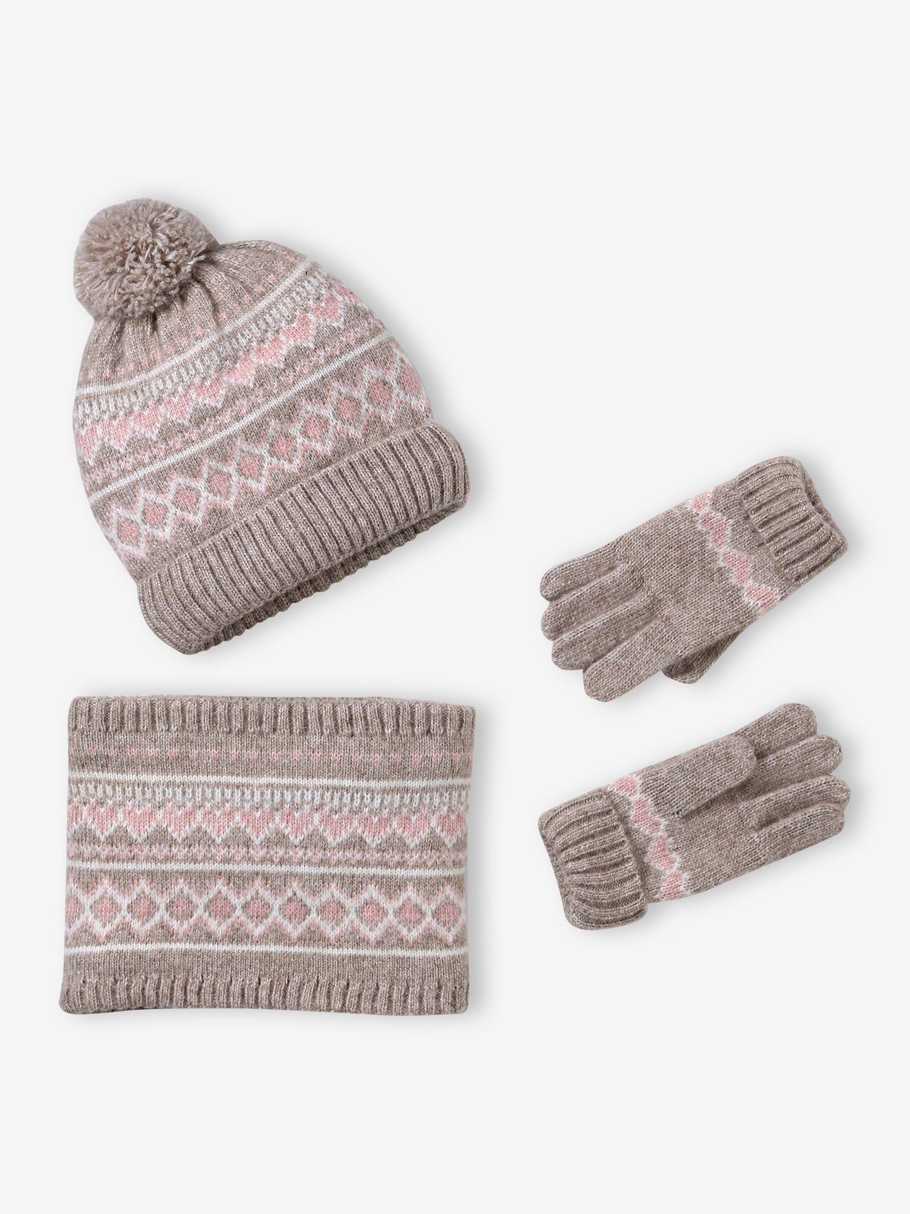 Mädchen Set aus Mütze