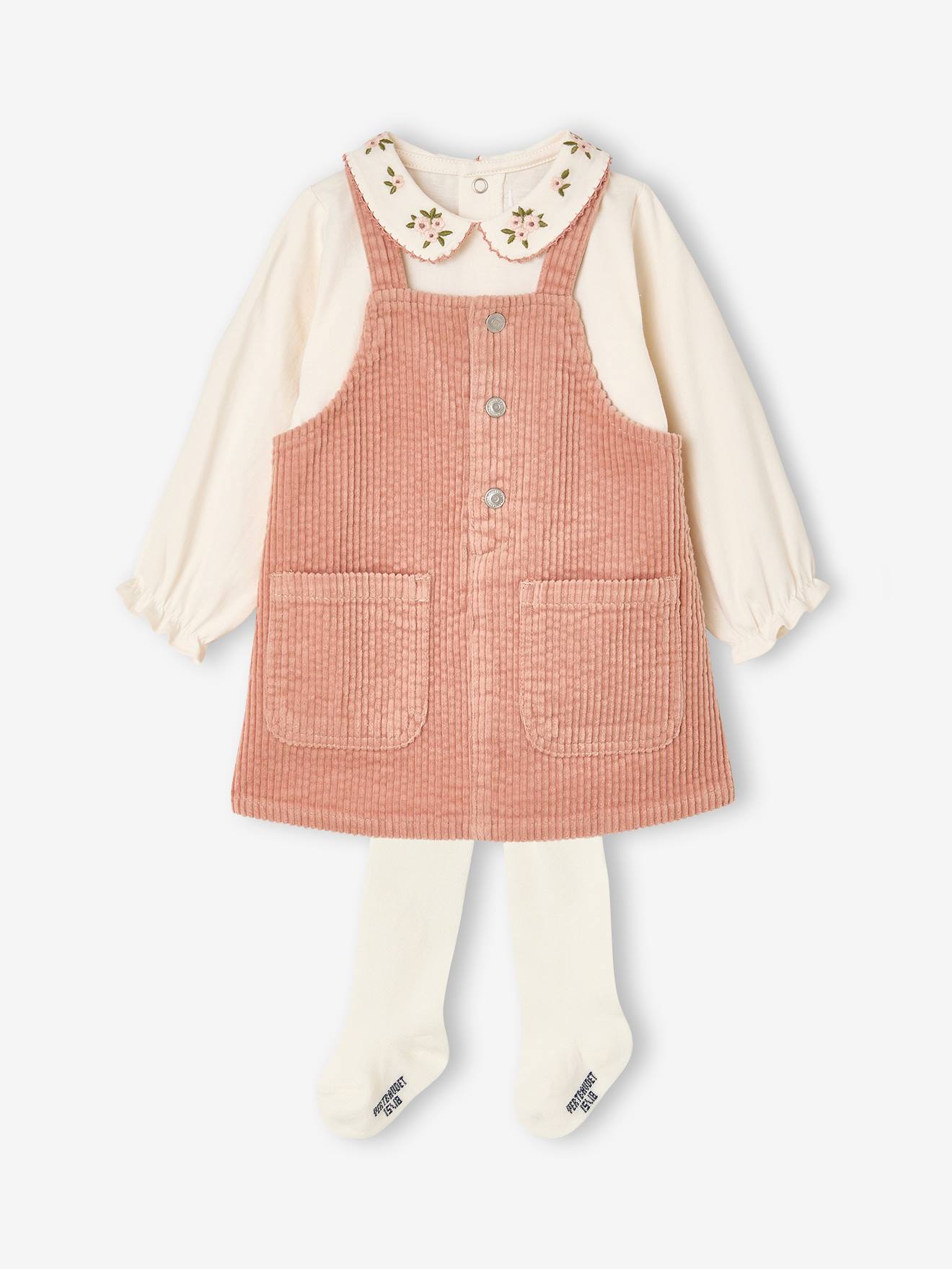 Baby-Set aus Latzkleid