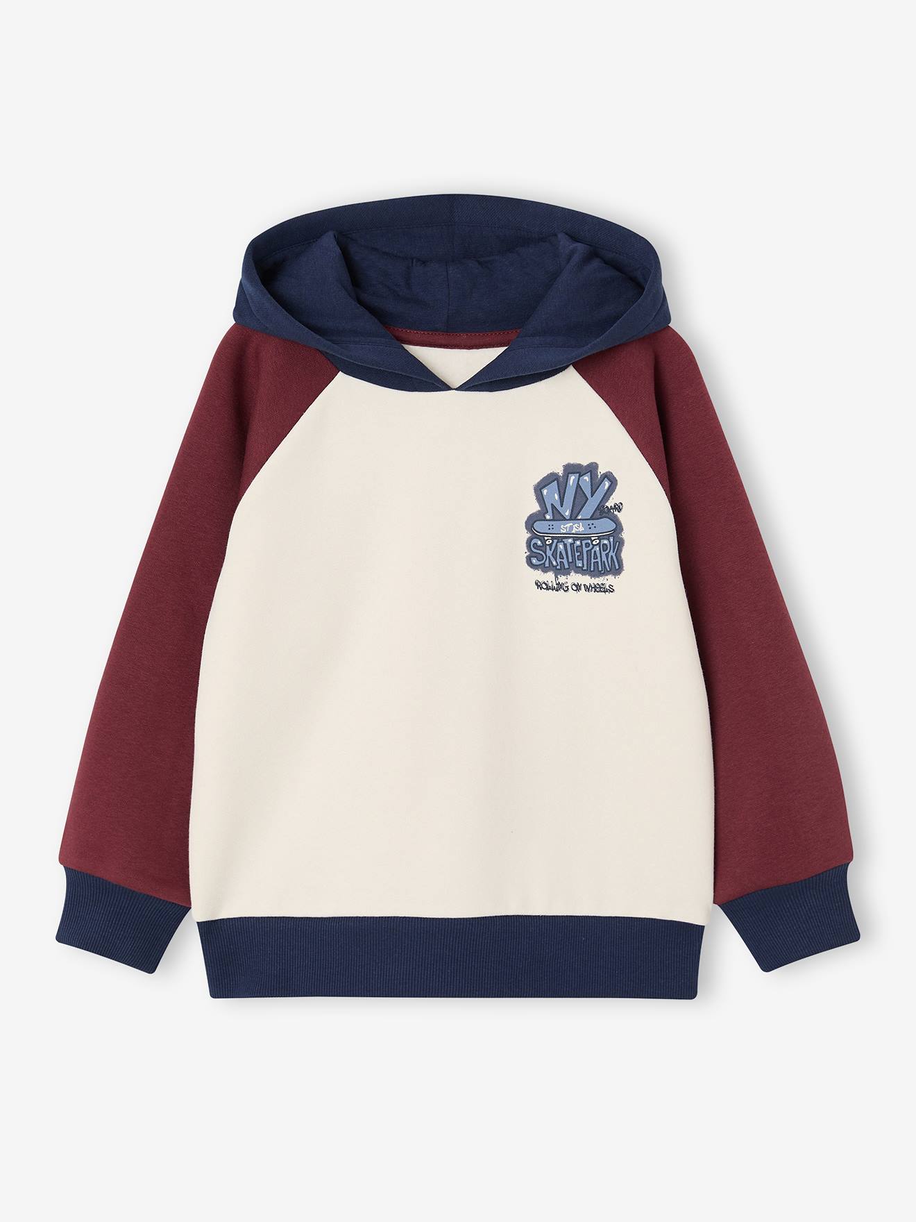Kapuzensweatshirt Jungen Colorblock