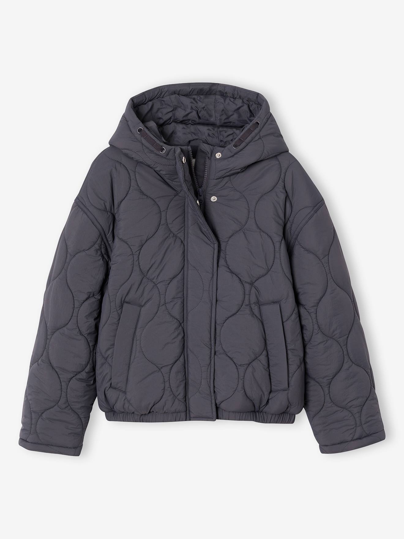 Mädchen Steppjacke mit Kapuze