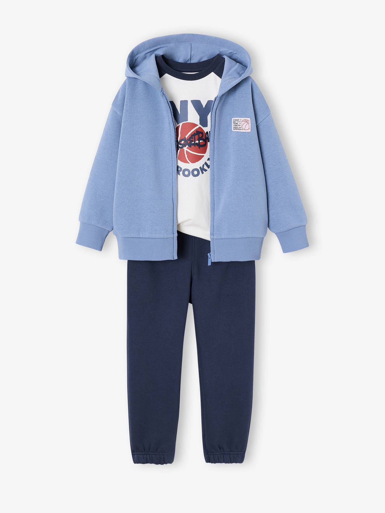 3-teiliges Sport-Set aus Kapuzenjacke