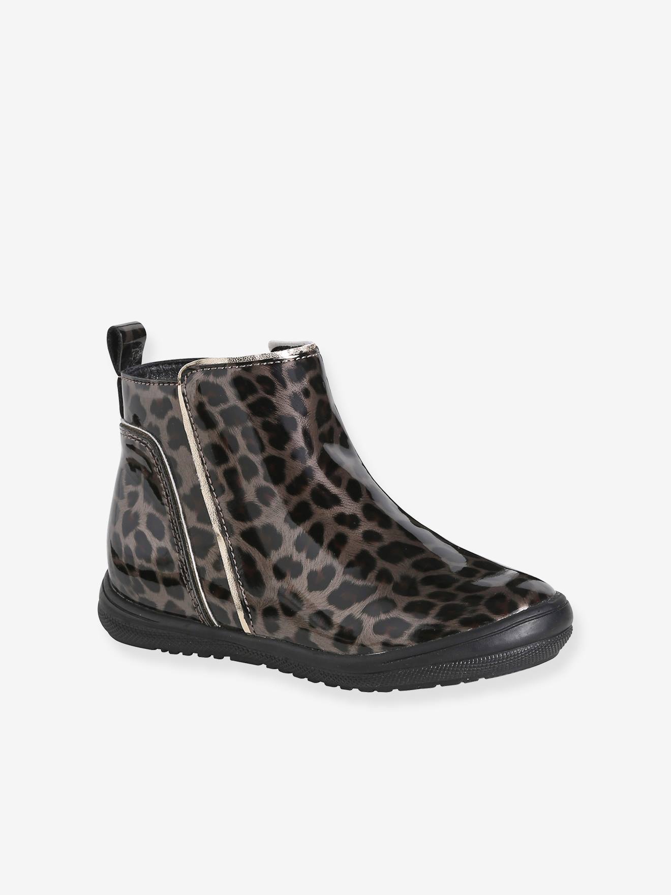 Mädchen Boots mit Reißverschluss leo