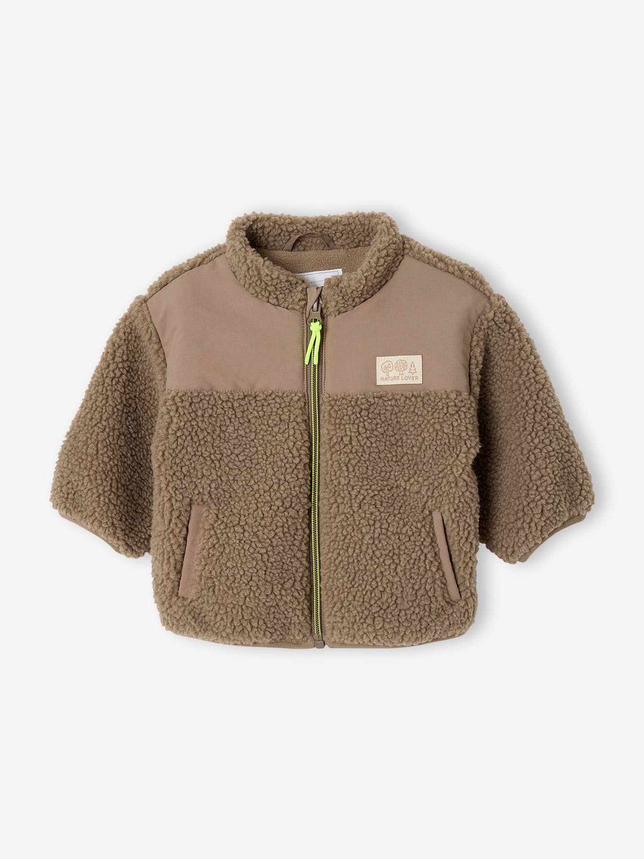 Baby Teddyfleece-Jacke mit Reißverschluss