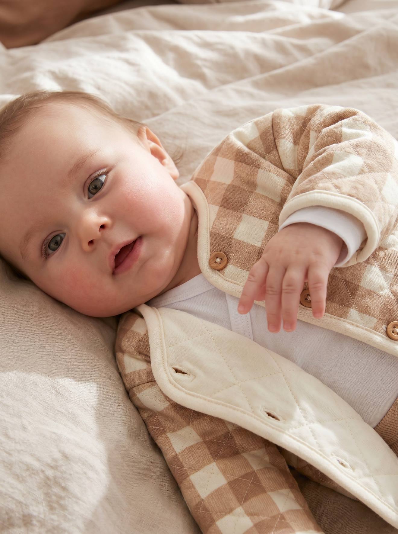 Gesteppte Baby Jacke aus Jersey