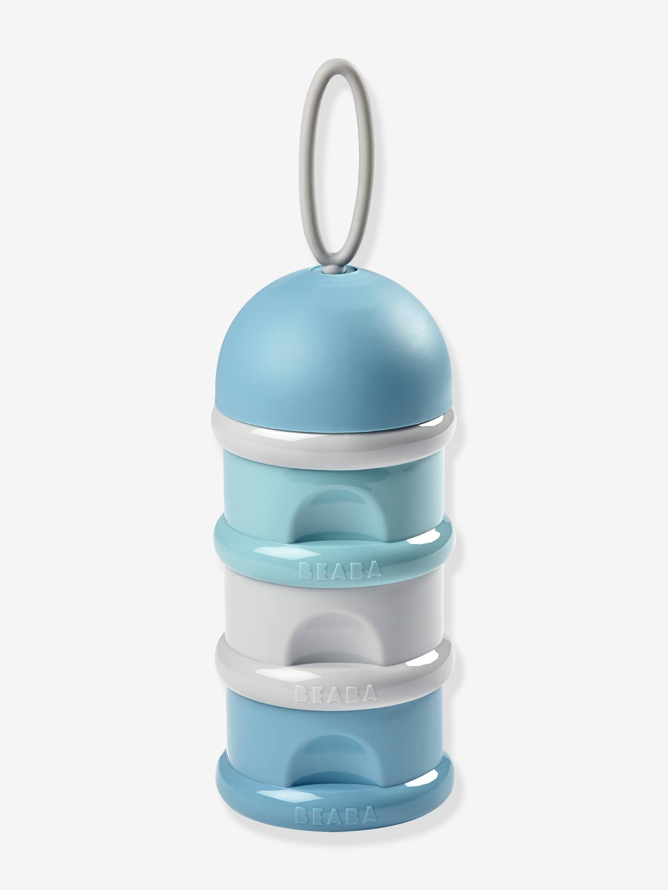 Xiton Baby-Milchpulver Spender Babyernährung Reiselagercontainer 5 Schichten Non-Spill stapelbare Snack Vorratsbehälter BPA frei Blau 